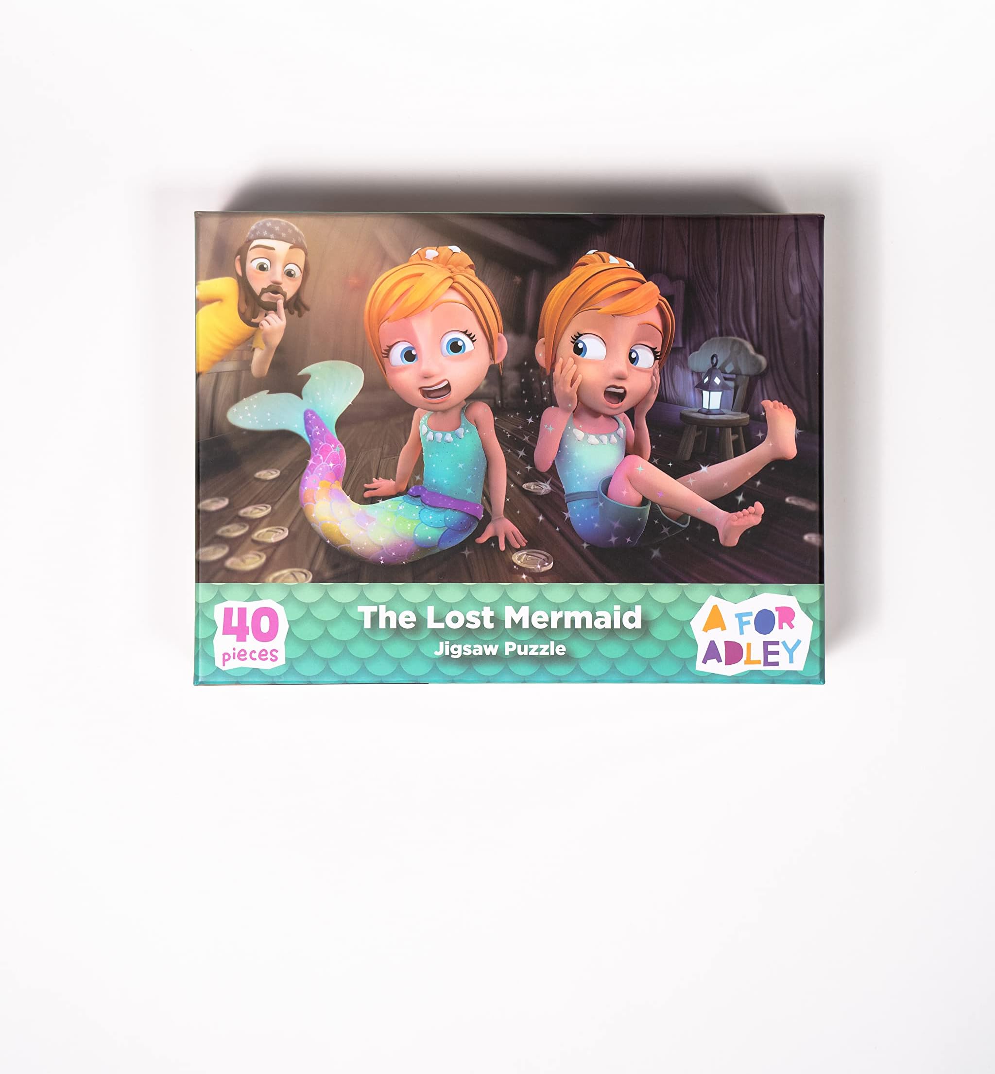 Merch A For Adley Lost Mermaid Puzzle Activity, with Original Design of Melody The Mermaid Based Off The Official Spacestation Animation Adley Cartoon