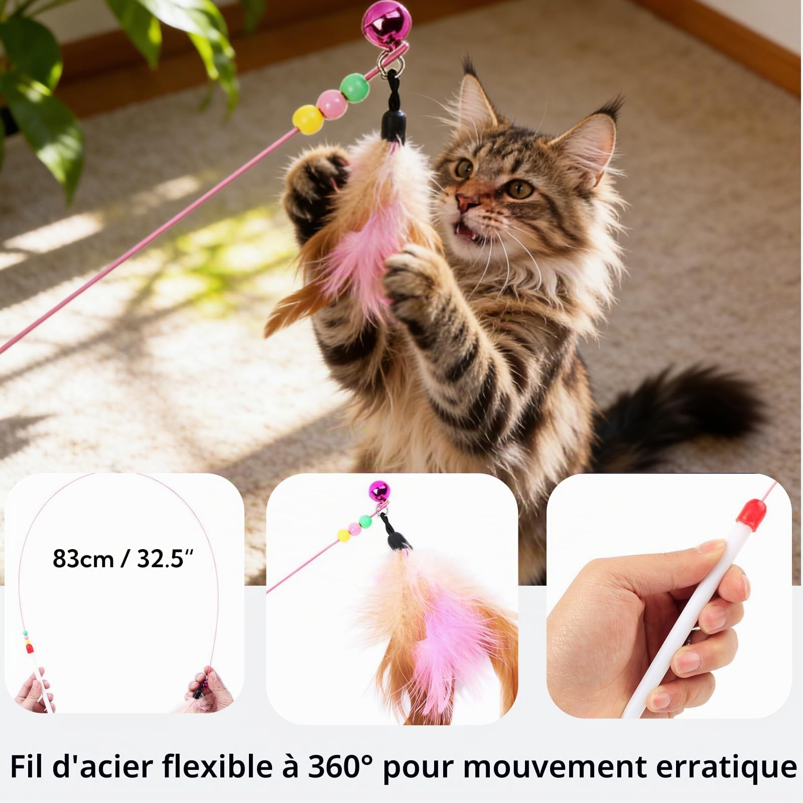 Lot de 2 Griffoirs pour Chat en Carton, Grand Panier Grattoir Ovale Tapis à Griffer d'Intérieur, Coussin Lit Bol à Gratter en Forme de Nid, Protecteur de Meubles pour l'Entretien des Griffes