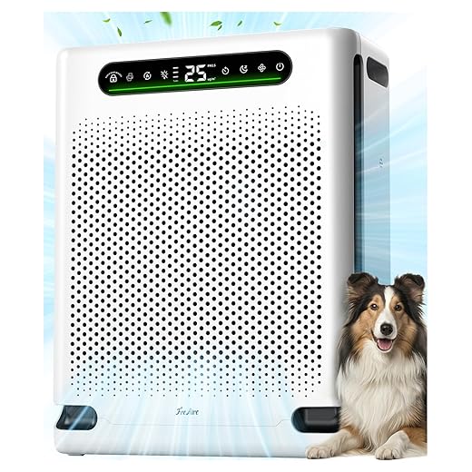 Air Purifiers for Home Large Room Up to 2600 Ft², HEPA Air Purifier with Washable Filter & Air Quality Display, Powerful Turbo Mode Air Cleaner for Pet Hair Odors Smoke Dust, HAP605