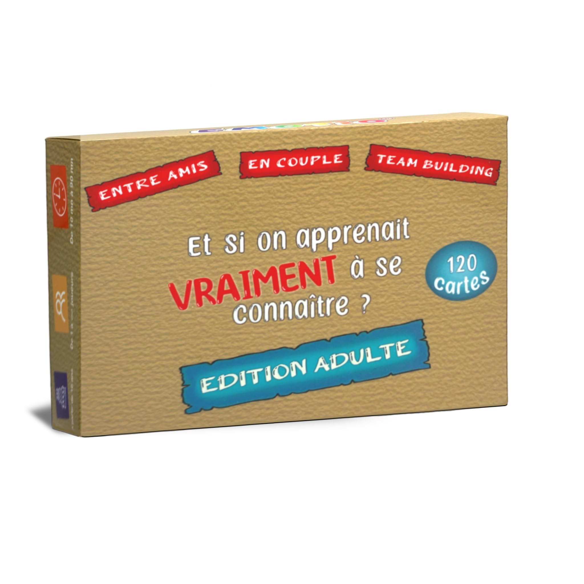 120 Questions pour Apprendre à se connaître et créer des Liens | Amis, Couples, Team-Building | créé par Une Psychologue | Fabriqué en France