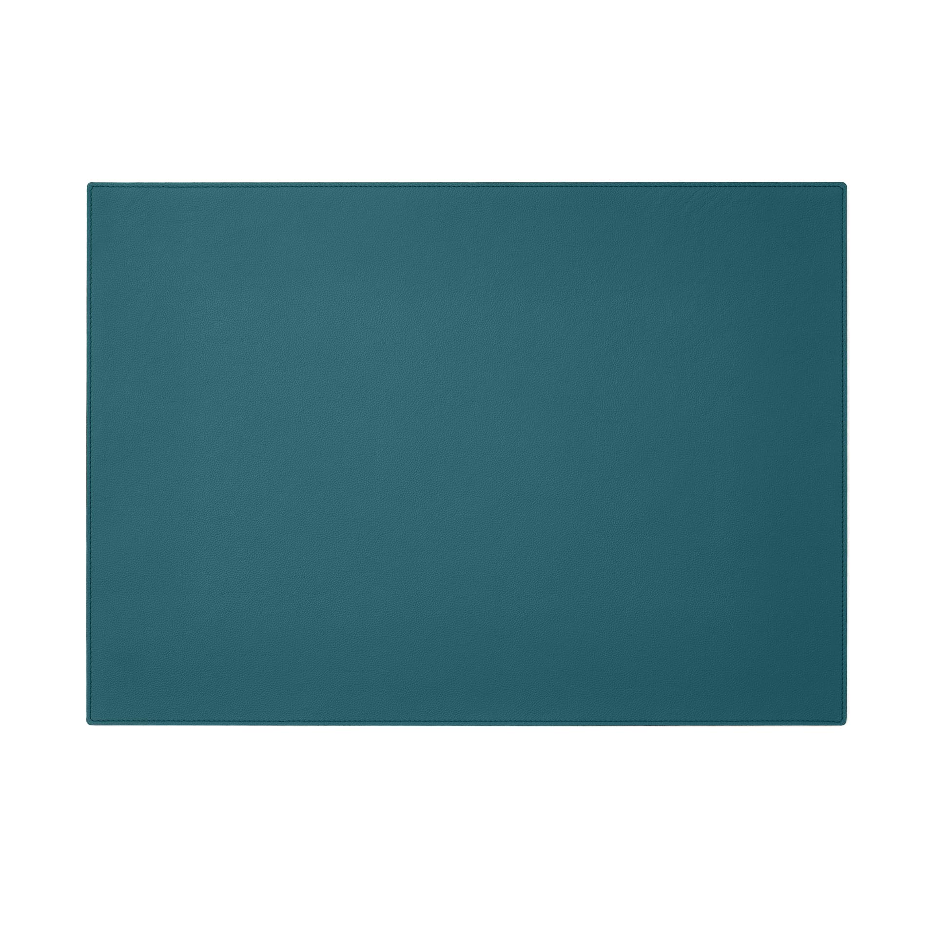 Eglooh - Palladio - Desk Mat for Office Made of Fine Real Leather Teal Blue - Desk Pad cm 70x50 - Large Mouse Pad with Handmade Stitchings and Non-Slip Bottom - Made in Italy — image 1