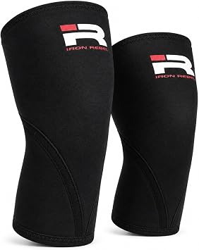 Iron Rebel Performance Knee Sleeves for Weightlifting & Powerlifting Pair Compression Knee Support for Squats, Deadlifts, Strength Training, Cross Training, Gym Workouts, Men & Women