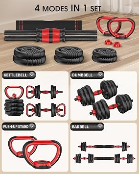 Adjustable Dumbbell set,20/30/45/70/90lbs Free Weight Set