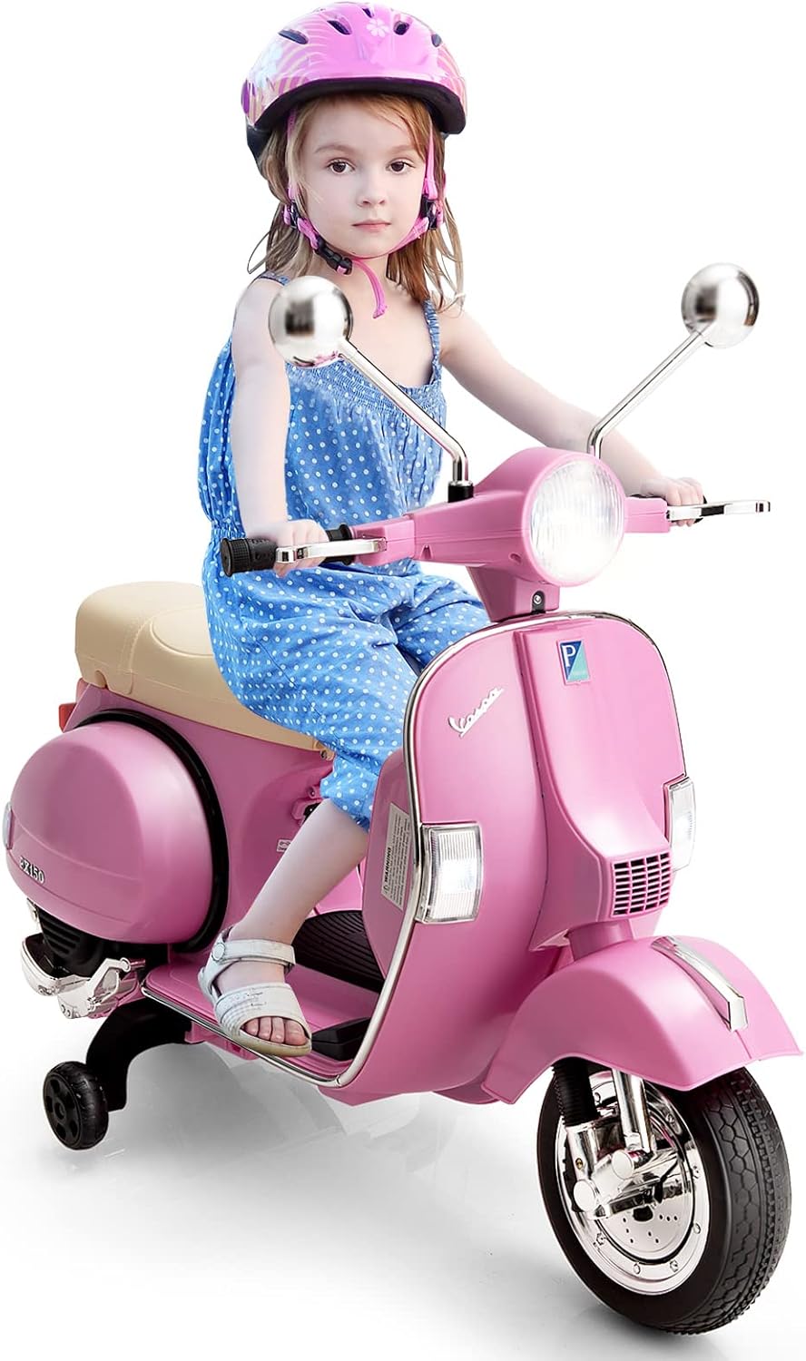 Scooter Girls On Motorbikes Please OLAKIDS Kids Vespa Scooter, 6V