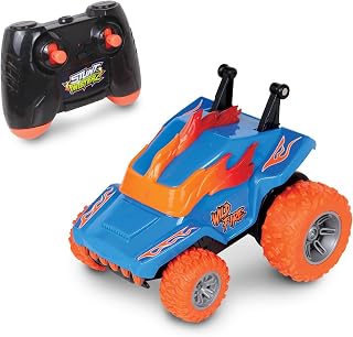 NKOK Stunt TwisterZ Wild Fire Remote Control Car for Kids, RC Car Toy with 360° Spins, Wheelies & Twist Stunts, 2.4GHz Multi-Player Racing, Fun Gift for Boys and Girls