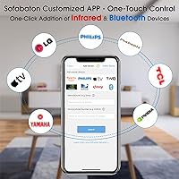 Vista 3 de SofaBaton U2 Mando a Distancia Universal con APP Personalizable, Control Remoto Inteligente Todo en Uno, Compatible con TV/Barra
