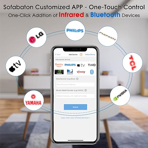 Miniatura 3 de SofaBaton U2 Mando a Distancia Universal con APP Personalizable, Control Remoto Inteligente Todo en Uno, Compatible con TVBarra de
