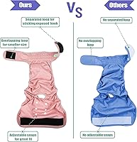 Vista 3 de wegreeco Pañales lavables para perras, pañales reutilizables altamente absorbentes para perritas en celo para el ciclo de calor, paquete de 3