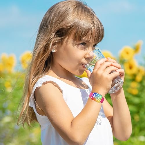 Miniatura 4 de NewJourney Correa deportiva de silicona impermeable para niños y niñas, compatible con Apple Watch Series 87654321SE 1.496 in 1.575 in 1.614 in y