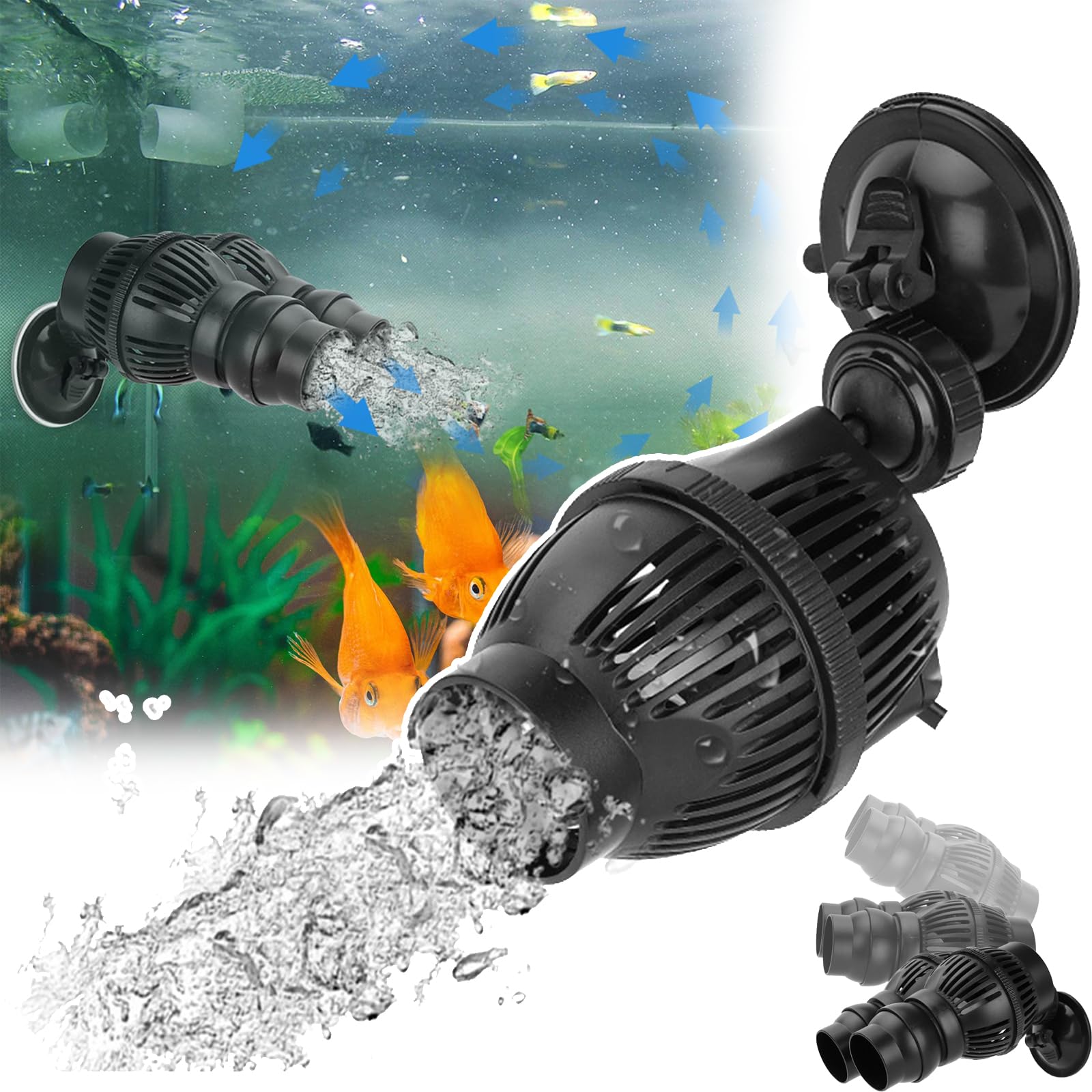 Générateur de vagues pour aquarium afin de créer un courant naturel et sain pour vos poissons