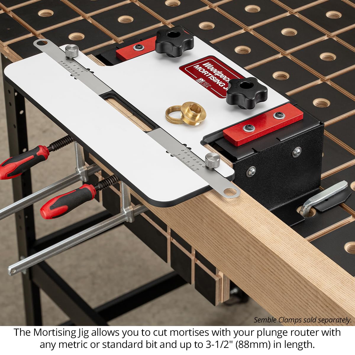 Woodpeckers Mortising Jig, Mortise + Tenon Jig, Easy to Cut