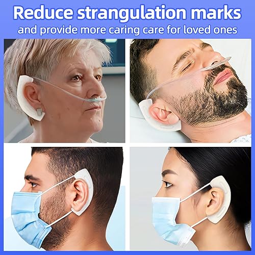 Miniatura 4 de 24 almohadillas nasales para los oídos, cánula de oxígeno, cubierta suave, suministros de oxígeno para usuarios de oxígeno para ayudar a aliviar el