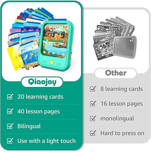 Miniatura 5 de Tableta de aprendizaje para niños de 2 a 5 años para aprender alfabetos, números, alimentos, tiempo, música, vehículos, parque jurásico, juguete