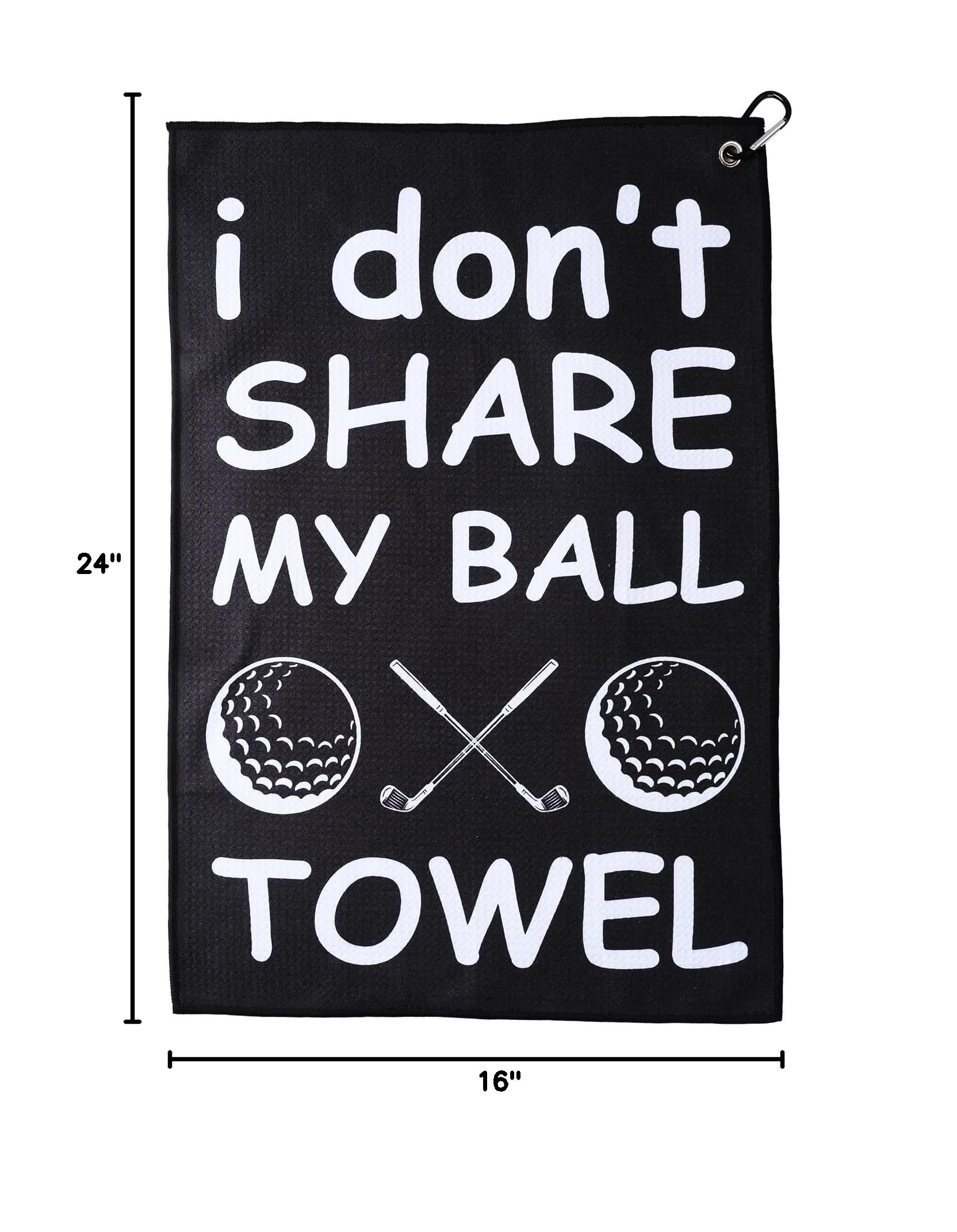 ZEETY Funny Golf Towel – Humorous Golf Towel for Golf Bags, Perfect Golf Gifts & Accessories for Men and Women Golfers