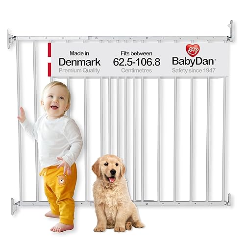 BabyDan MultiDan, Covers openings between 62.5-106.8 cm/24.6-42 inches, Extendable Stair