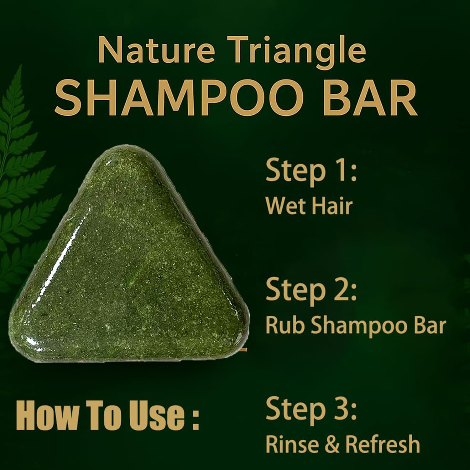 Rosemary Solid Shampoo Bar, Hair Soap Nature Triangle Shampoo Bar, Strengthening Gentle Herbal Hair Care, Hydrating & Scalp-Friendly, Conditioner Bars for All Hair Types (1pc)