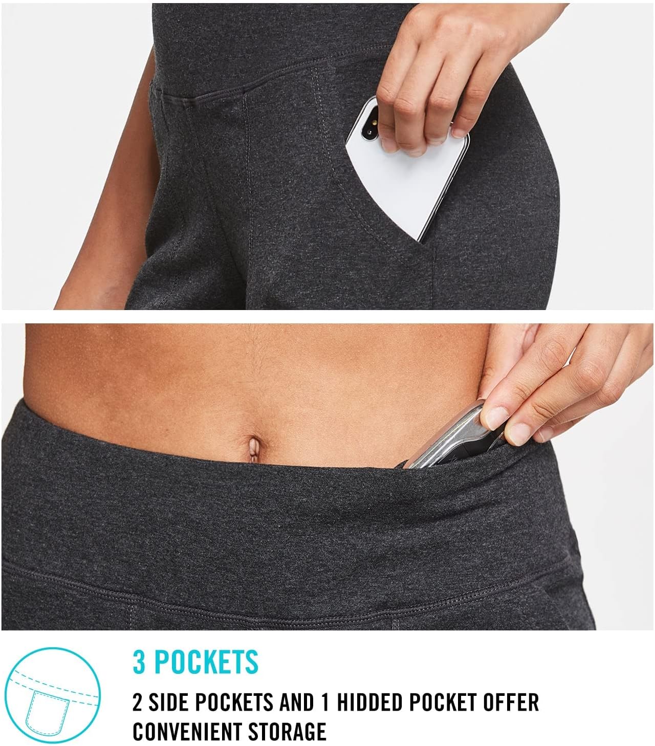 baleaf Women's Bermuda Long Shorts 10" Knee Length High Rise Athletic Shorts Pull On Workout Walking Golf Running Summer - Image 4