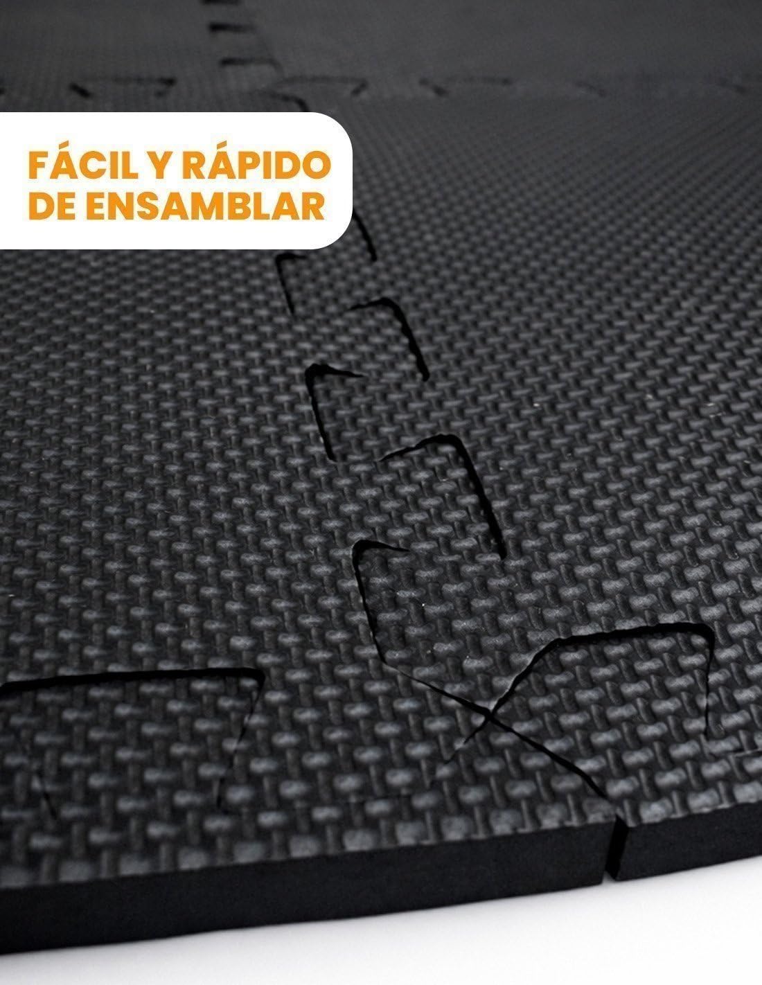 JARDIN202 - Esterilla Puzzle para Suelos de Gimnasio y Fitness | Protección de Goma Espuma, Tatami Puzzle Expandible 30x30cm (10mm)