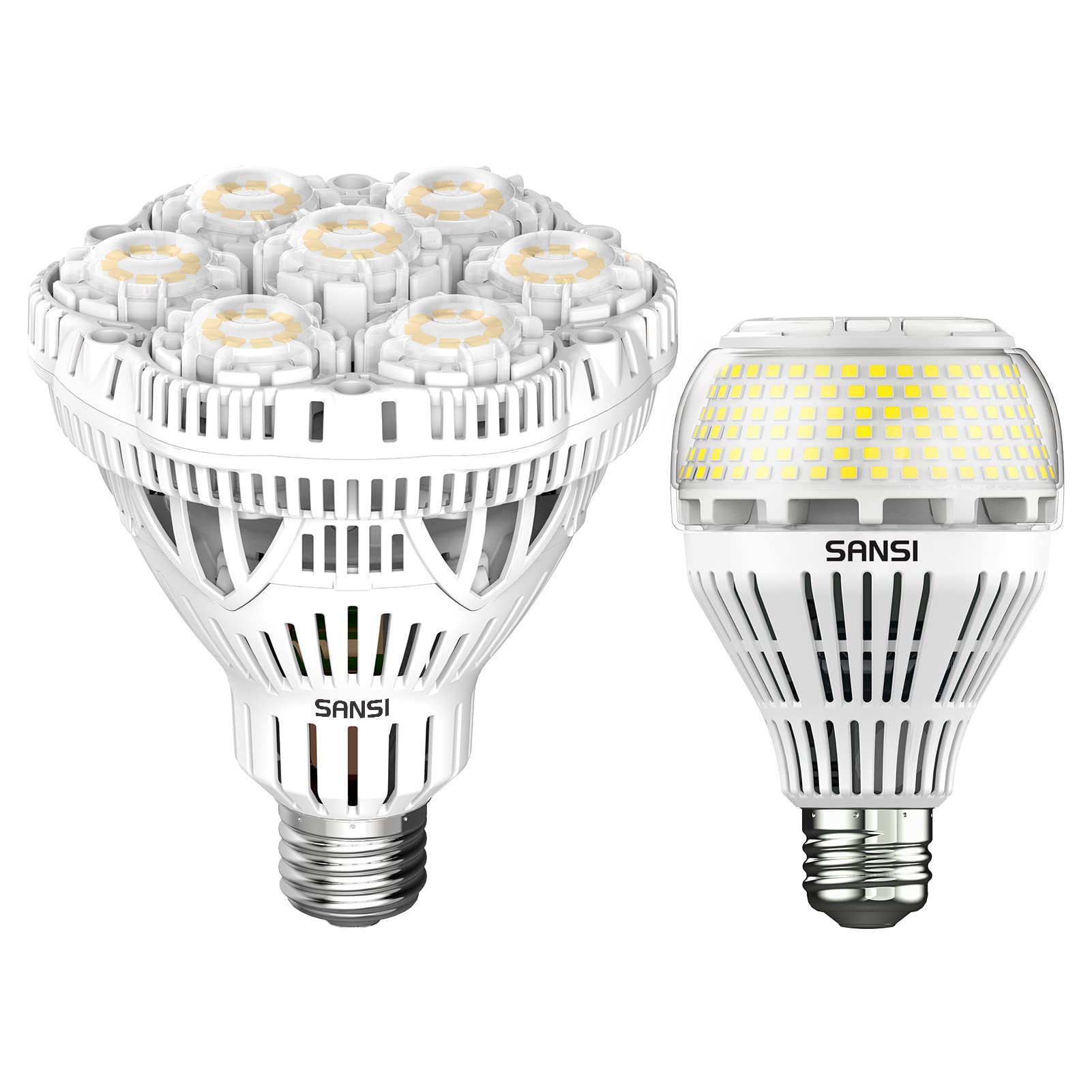 SANSIBR30 LED Light Bulb 300W Equivalent, 5500 Lumens Bright Light Bulb 5000K Daylight 40W Energy Saving+400W Equivalent LED Light Bulb, 6000 Lumens Brightest LED Bulb, 5000K Daylight E26 A21