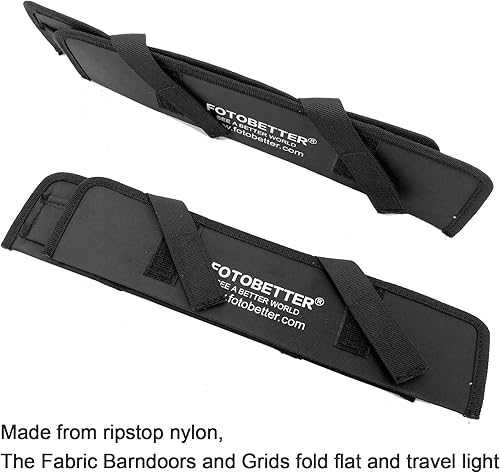 Miniatura 5 de FOTOBETTER Tubo de luz de panal de abeja para barra de luz LED RGB puertas de granero de tela con colmena de rejilla para Weeylite Godox Nanlite