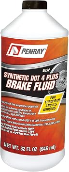 Penray 6632 Synthetic HD DOT 4 Plus Brake Fluid, 32 fl. oz, 1 Pack
