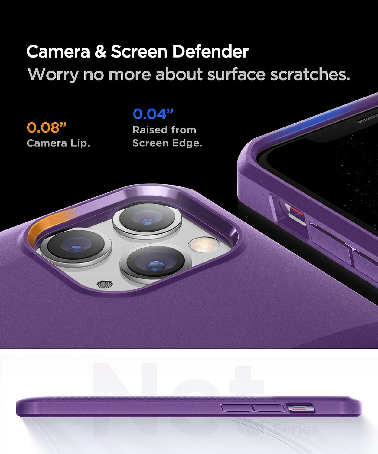 MOBOSI Net Series Armor Compatible with iPhone 11 Pro Max Case 6.5 inch (2019), Slim Lightweight Military Grade Shockproof Drop Protection Hybrid Matte Soft Cell Phone Cover - Purple