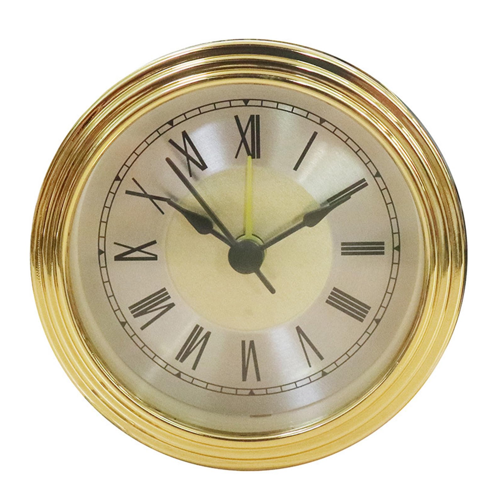 Laikoutd Multifunctional 3Inch Clock Insert Replacement With Arabic Or Roman Numeral Display Snooze Head For Craft Projects Insert