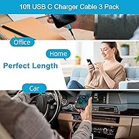 Vista 6 de Cable USB tipo C para iPhone 15 de carga rápida, cable USB A a USB C de 10 pies de largo de carga rápida para iPhone 17e 17 16 15 Pro Max Plus 16e