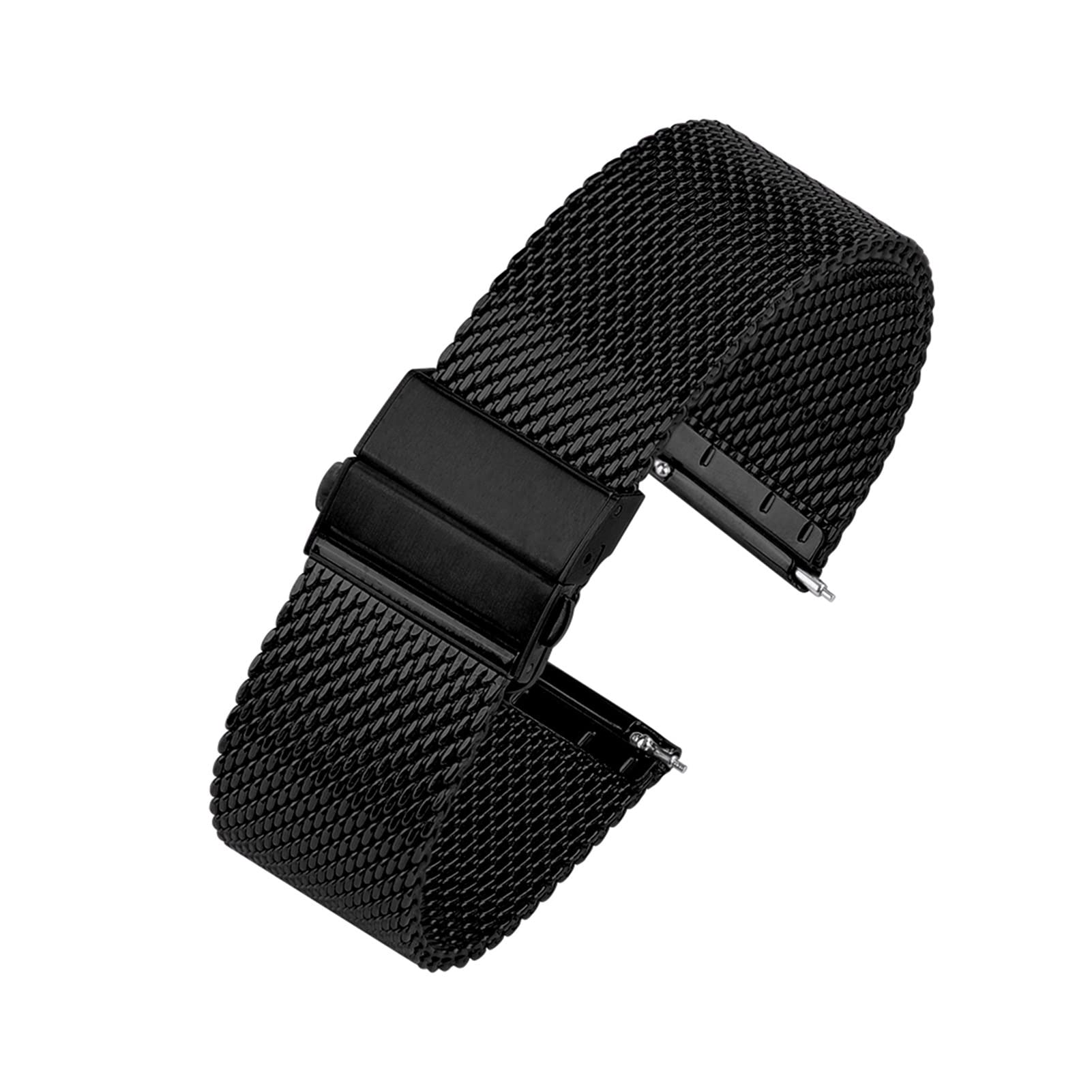 22 mm 18 mm Uhrenarmband, 20 mm Edelstahl-Schnellverschlussband, passend für den Austausch von Milanaise-Armbändern
