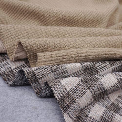 Miniatura 5 de Fitwarm Sudadera con capucha para perro a cuadros, ropa de punto para perros pequeños, suéter para mascotas con capucha, traje de invierno para