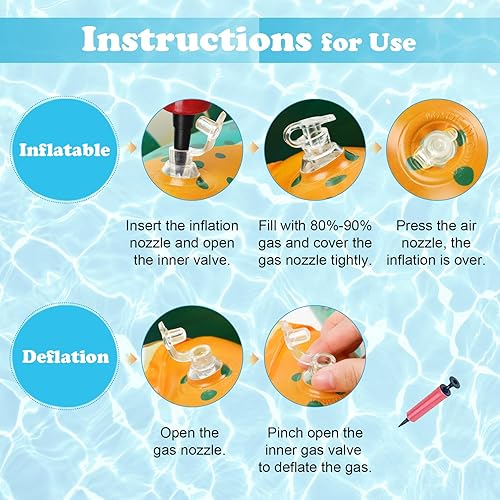 Miniatura 6 de Flotadores de piscina para adultos, paquete de 2 flotadores inflables para piscina, 4 en 1, balsas multiusos, hamaca de agua para piscina,