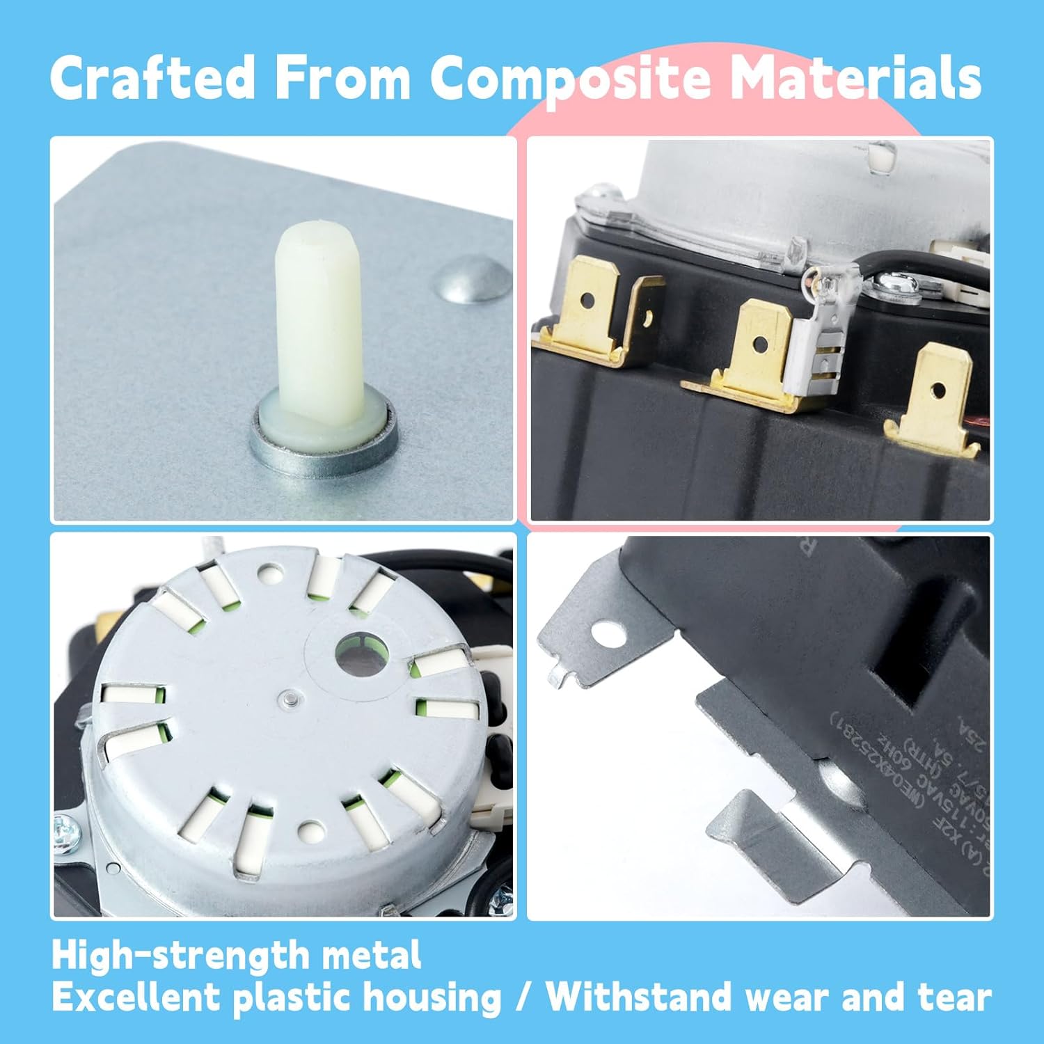 WE04X25281 Dryer Timer Compatible with GE Hotpoint Dryers GTD33GASK0WW GTD33PASK0WW GTX22GASK0WW HTX21GASK0WW HTX21PASK0WW Replace 4383816 AP5999223 PS11731277 EAP11731277 PD00045461