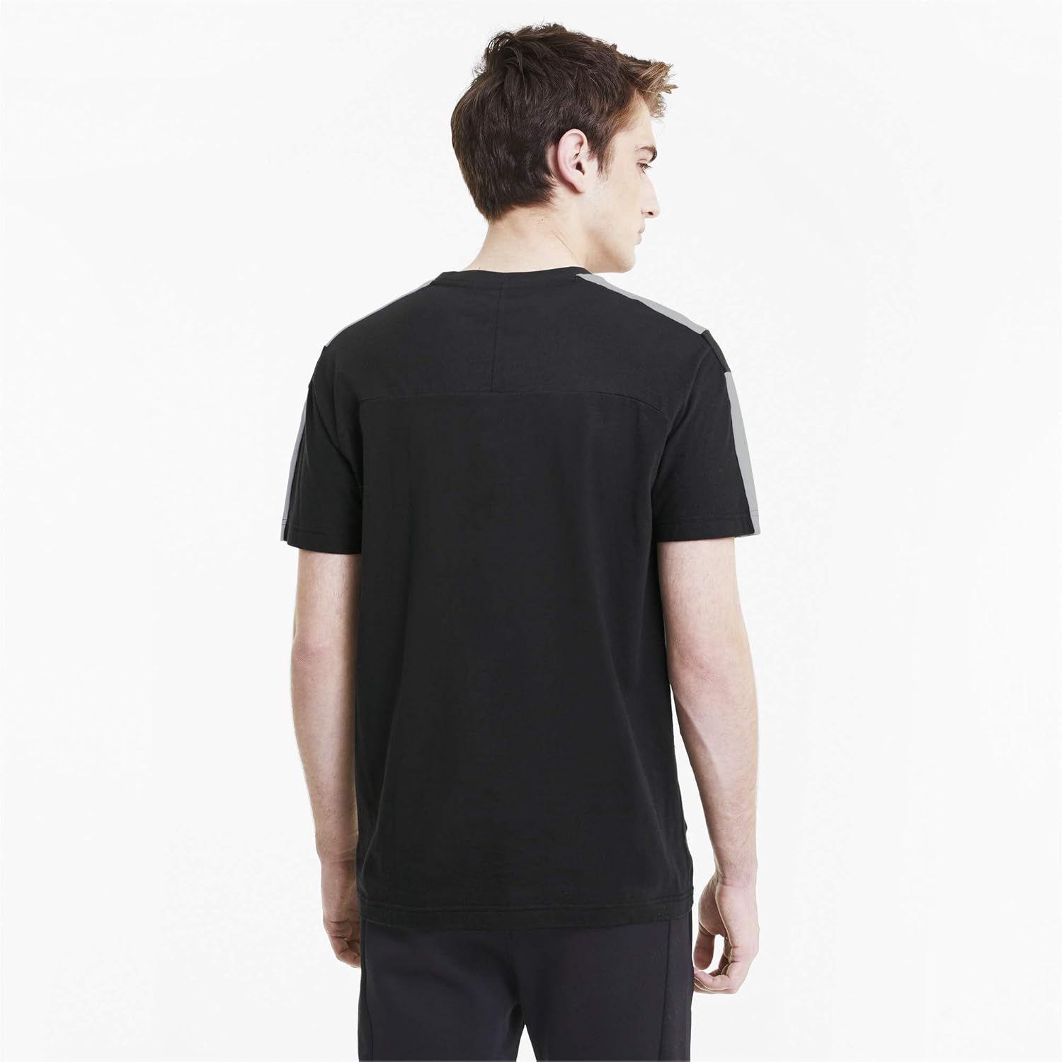 PUMA Mens Mapm T7 Crew Neck Short Sleeve Casual Tops Casual - Black