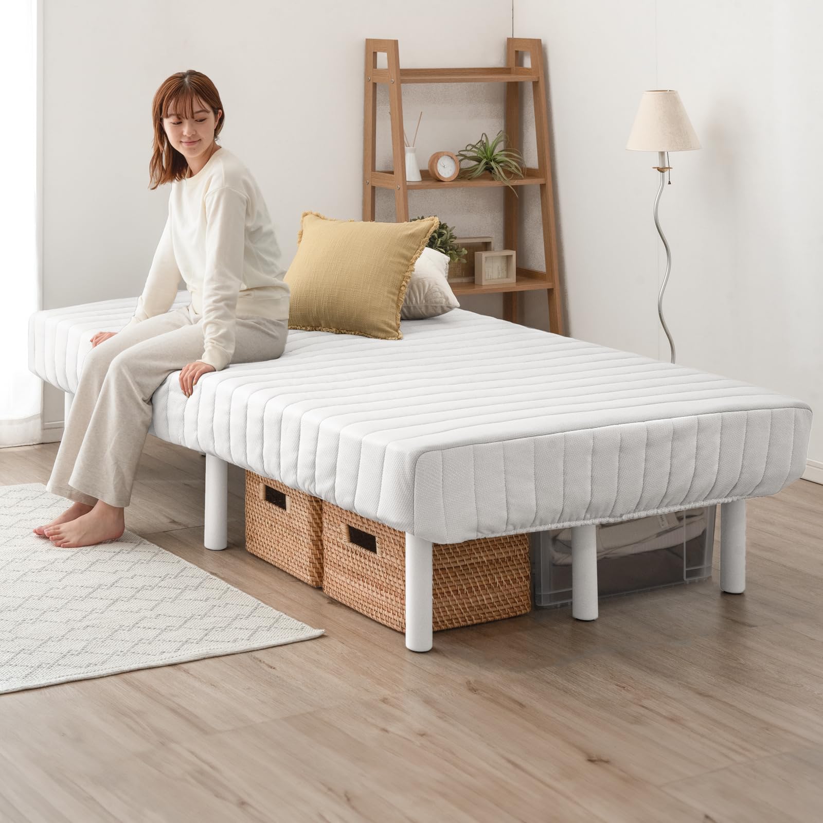 Amazon.co.jp: タンスのゲン 脚付きマットレス セミダブル【実用新案