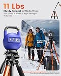 CAMBOFOTO 73" Camera Tripod and Monopod, Professional Aluminum Tripod Stand for Mirrorless Camera/DSLR/Cell Phone/Camcorder/GoPro, with Phone Holder and Travel Bag (Burnt Orange)