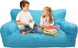 Livebest Kids Bean Bag Chair Children Memory Sponge Lounger Sofa Furniture with Two Seats,51.2 x 31.5 x 18.5 in