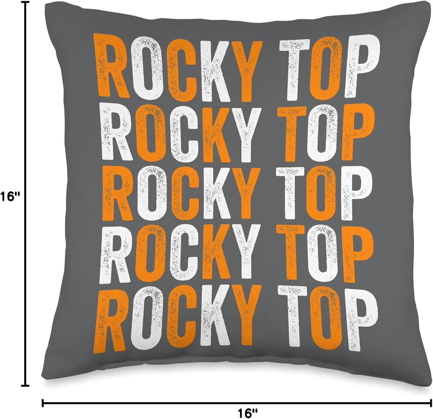 Rocky Top Tennessee Rocky Top TN Vintage TN Souvenir Text Throw Pillow