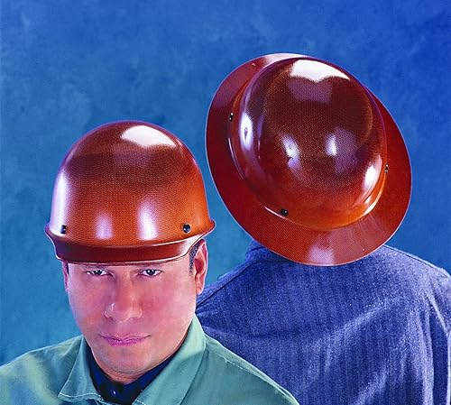 Vista 18 de MSA Skullgard - Casco de seguridad estilo gorra con suspensión, tapa sin ranuras, hecho de resina fenólica, cargas de calor radiante de hasta 350F