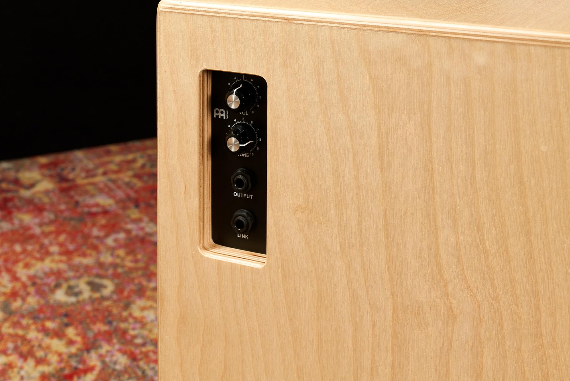 Meinl Percussion Pickup Snarecraft Cajon - Grande Drum Box con Pickup, Rullante e Basso - Superficie di Suono in Betulla del Baltico (PSC100NT)