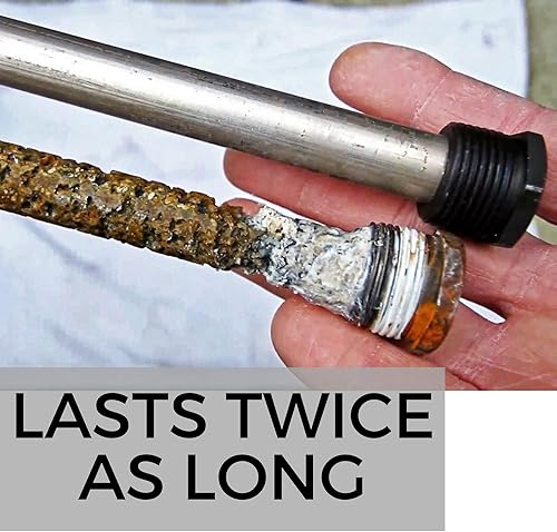 Miniatura 6 de Varilla de ánodo para autocaravana, calentador de agua de magnesio, protección del tanque para su inversión: 9.25 pulgadas de largo ¾ pulgadas hilos