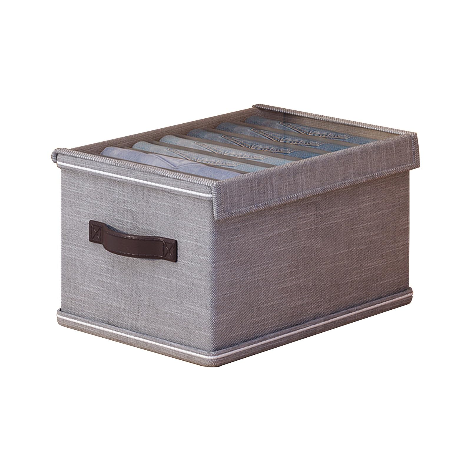 Boîte de rangement compartimentée pour vêtements et pantalons anti-poussière