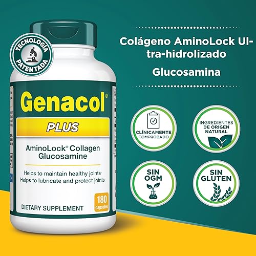 Miniatura 4 de Genacol Plus – Suplemento de Glucosamina y Colágeno para Articulaciones, Lubrica, Protege y Mantiene las Articulaciones Saludables, Alivia el Dolor