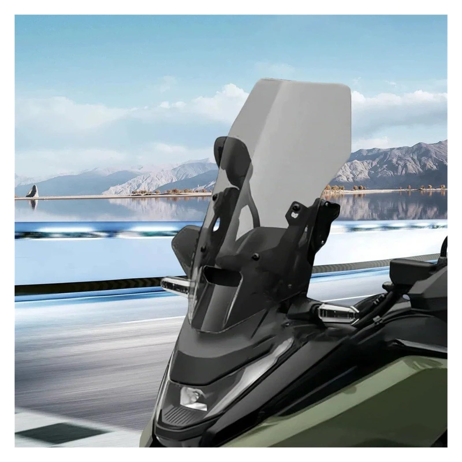 Windschild Für NC 750X NC750 X 2025 + Windschutzscheibe Motorrad Höhe Anhebung Frontscheibe Zubehör(58cm Transparent)