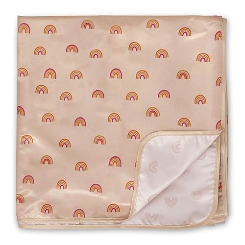 Miniatura 7 de Tiny Twinkle Tapete antisalpicaduras para debajo de la silla alta o la mesa, 51 x 51 pulgadas, impermeable y a prueba de desorden para bebé, lavable