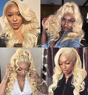613 Blonde Human Hair 3 Bundles with Frontal Brazilian 613 Blonde Body Wave Bundles with Frontal Closure 100% Virgin 613 Blonde Human Hair Weave Bundles with Lace Frontal - coolthings.us