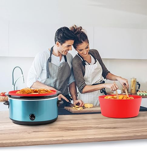 Miniatura 7 de Forros de olla de cocción lenta para olla ovalada Crock-Pot de 7 a 8 cuartos de galón, forros y bolsas reutilizables de gran tamaño, aptos para