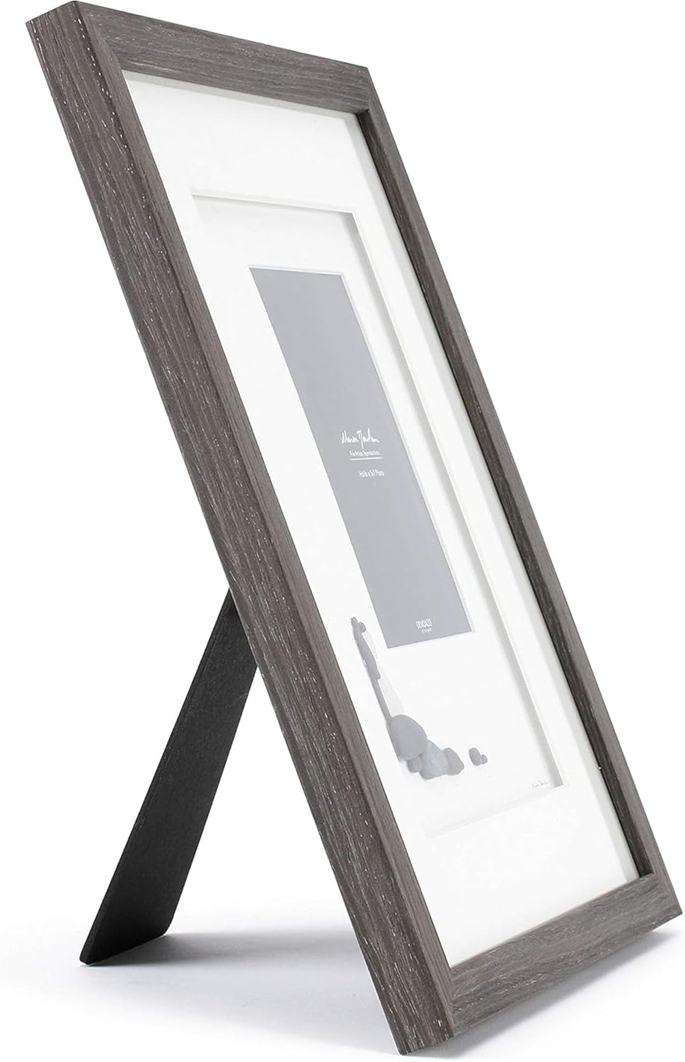 DEMDACO Sharon Nowlan from This Moment Classic White 17 x 14 Glass Pebble and Wood Art Photo Frame