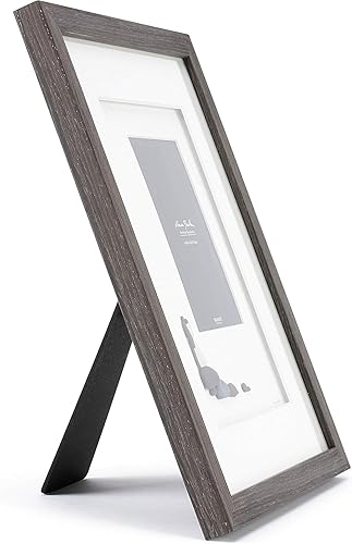 Miniatura 3 de DEMDACO Sharon Nowlan From This Moment - Marco de fotos clásico de madera y guijarros de cristal, 17 x 14 pulgadas, color blanco