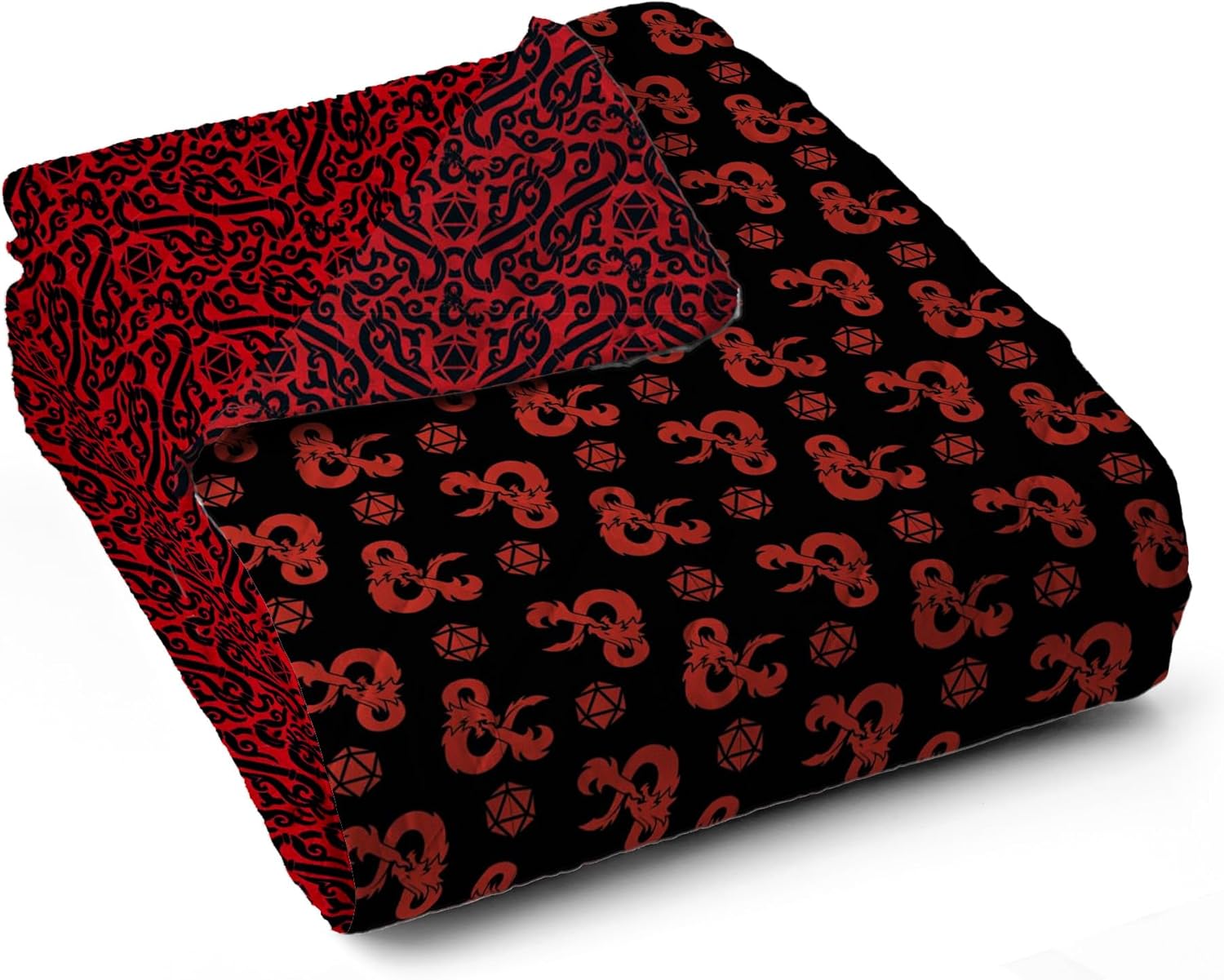 Northwest Dungeons & Dragons “Heed The Call” Twin Quilted Blanket, Cozy Fantasy Bedding for Gamers, Kids & Adults, Throw for Bedroom, Sofa, or Game Room Décor, 60 x 90 Inches