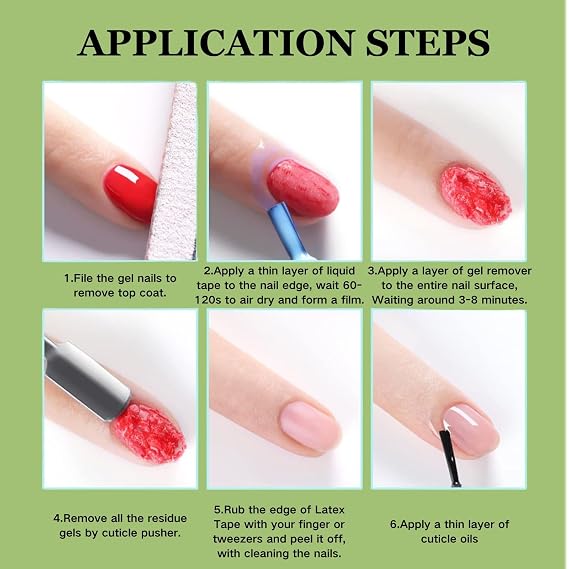 Gel Polish Remover for Nails - Nail Gel Remover - Quickly & Easily Gel Nail Polish Remover Within 3-5 Minutes - No Soaking or Wrapping Gel Remover - Don't Hurt Nails 0.25fl Oz (1)